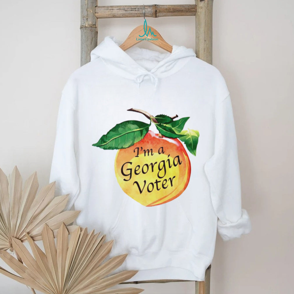 Im A Georgia Voter Watercolor Peach Election Pride T Shirt