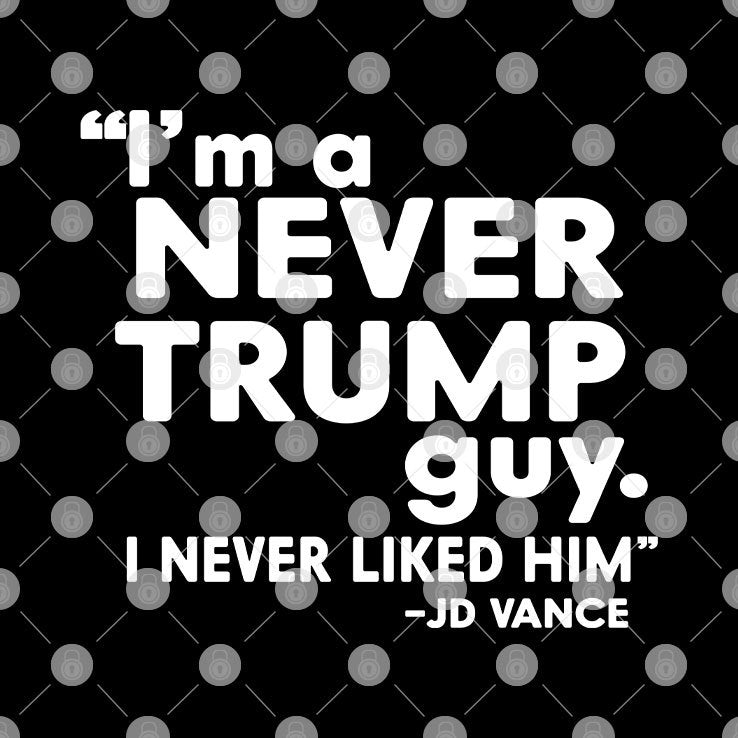 I’m A Never Trump Guy I Never Liked Him JD Vance Shirt