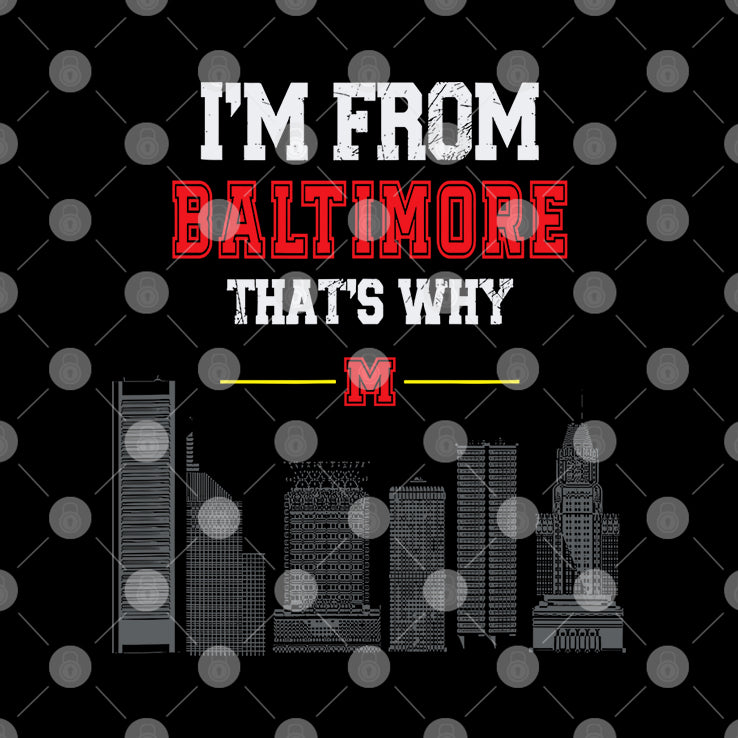 I’m From Baltimore That’s Why T Shirt