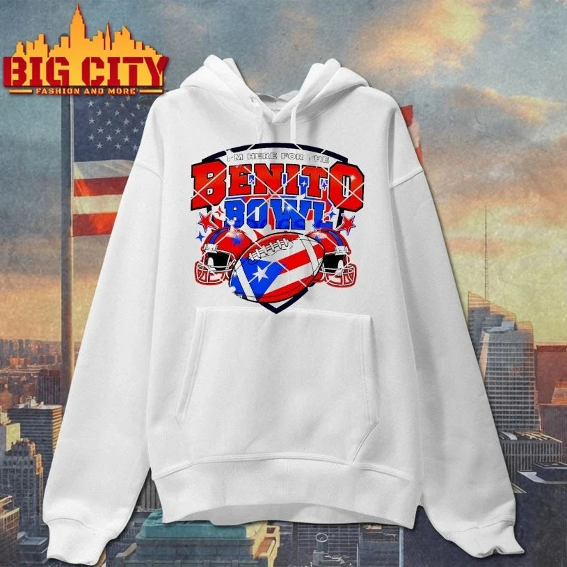 I’m Here For Benito Bowl Football Fan Puerto Rico Flag t-shirt