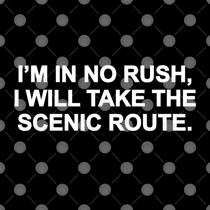 I’m In No Rush I Will Take The Scenic Route Shirt