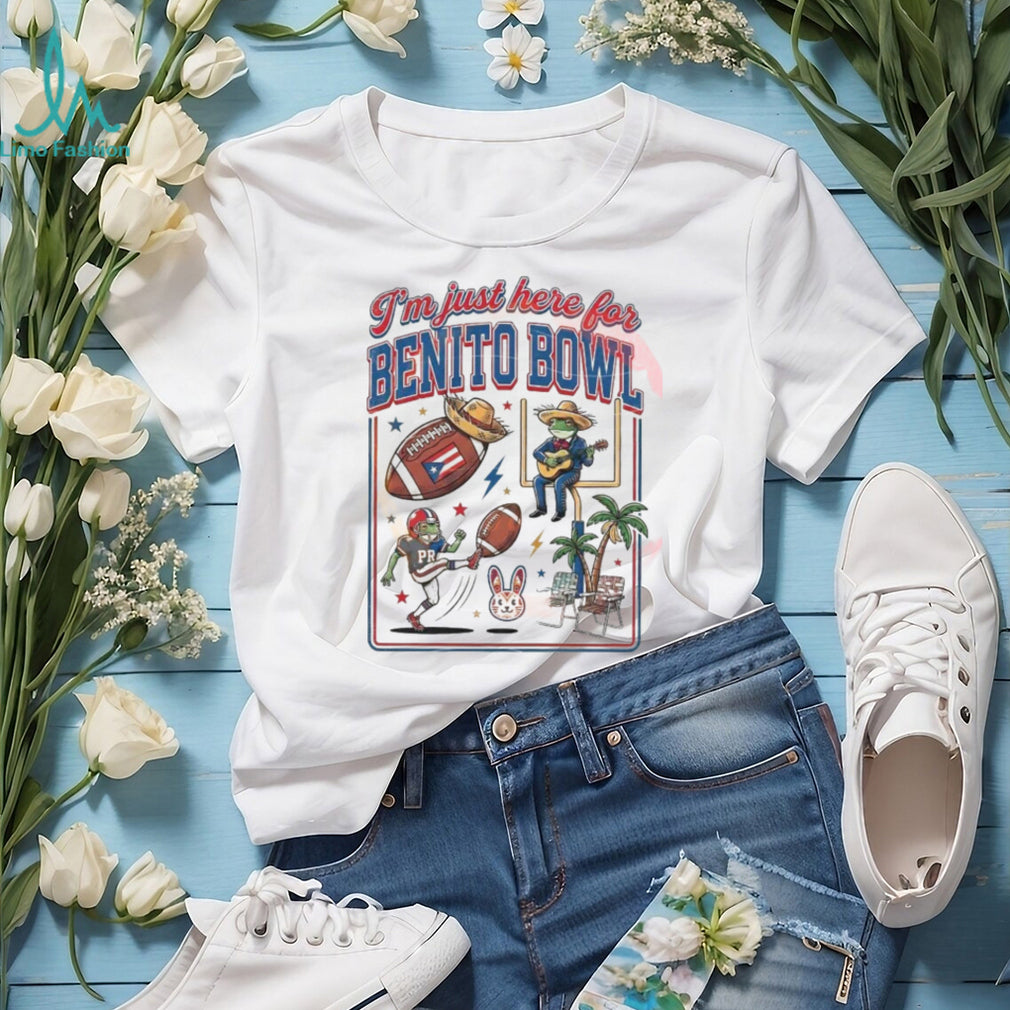 I’m Just Here For Benito Bowl 2026 Puerto Rico Coquí T Shirt
