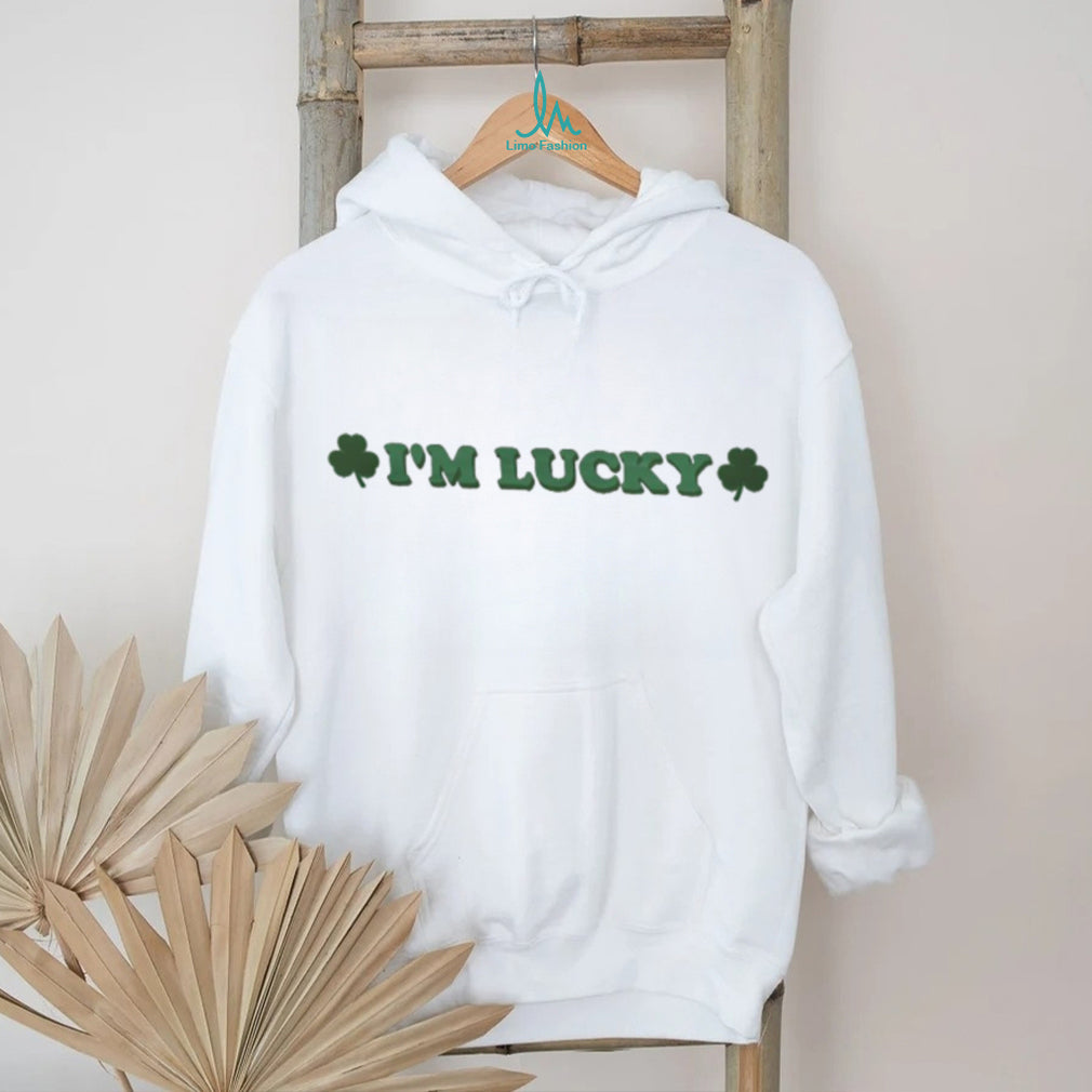 I’m Lucky Shamrock St. Patrick’s Day Clover White T Shirt