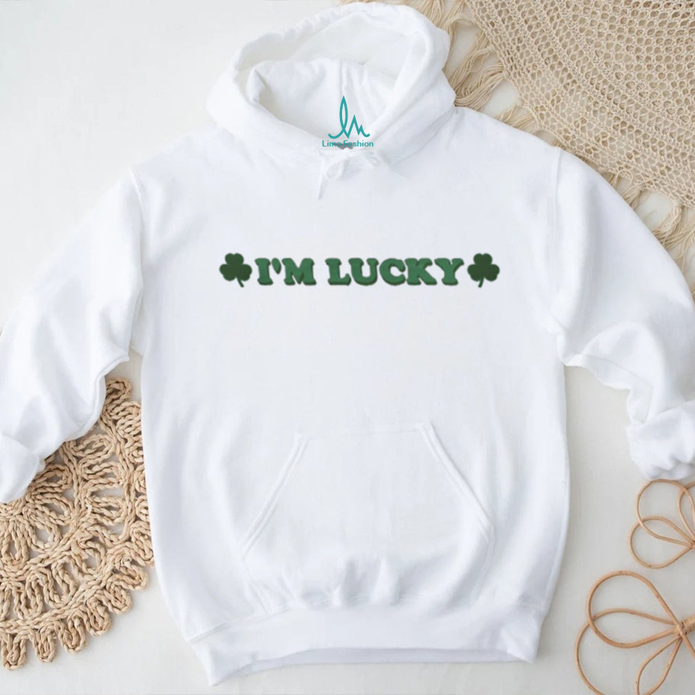 I’m Lucky Shamrock St. Patrick’s Day Clover White T Shirt