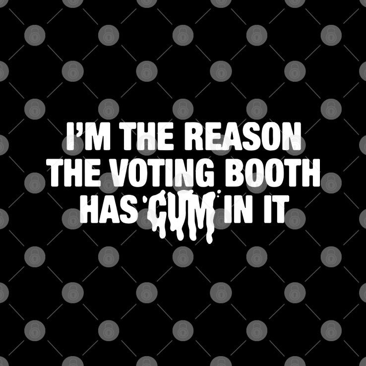 I’m The Reason The Voting Booth Has Cum In It T Shirt