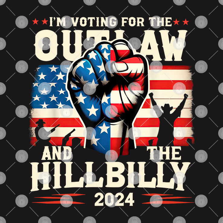 I’m Voting For The Outlaw And The Hillbilly 2024 Shirt