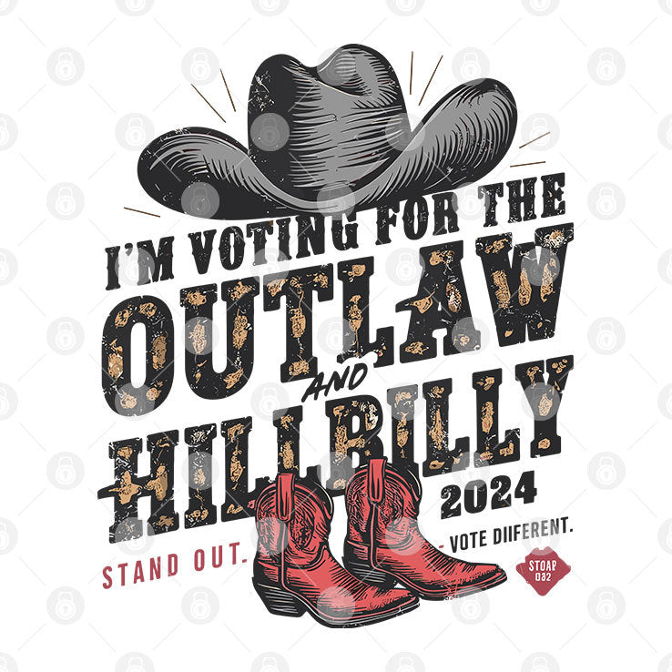 I’m Voting For The Outlaw And The Hillbilly Cowboy Shirt