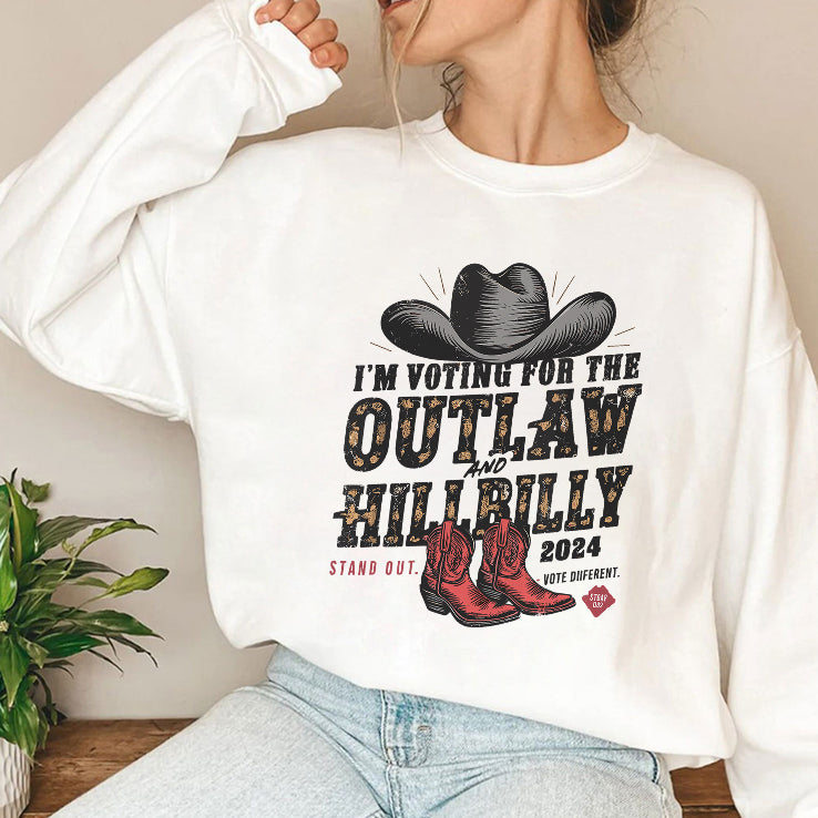 I’m Voting For The Outlaw And The Hillbilly Cowboy Shirt