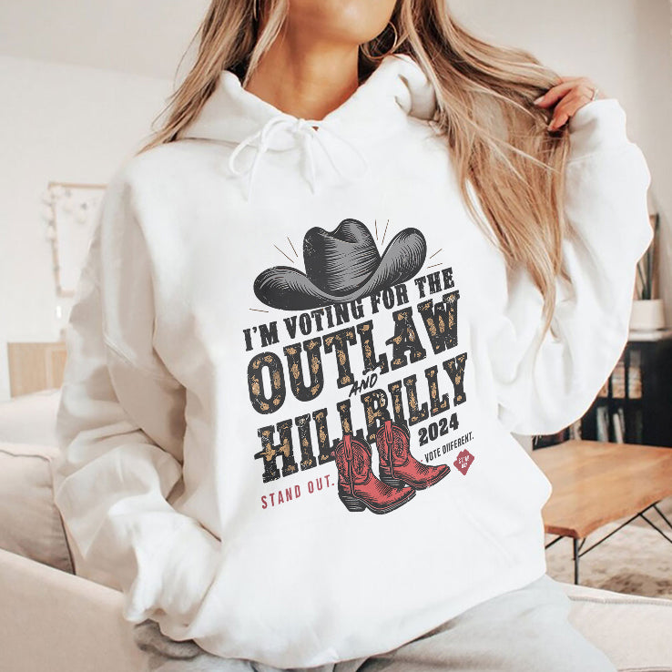 I’m Voting For The Outlaw And The Hillbilly Cowboy Shirt