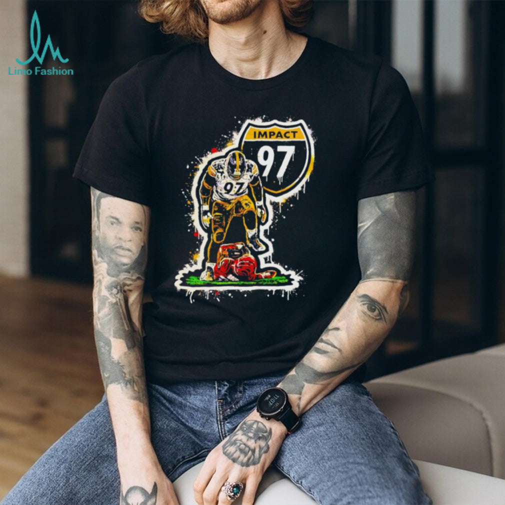 Impact 97 Pittsburgh Football Defensive Tackle Graphic T Shirt