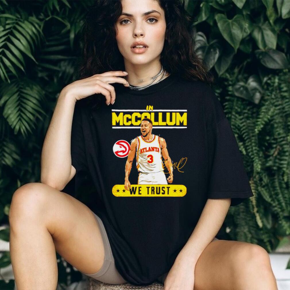 In McCallum We Trust Atlanta Basketball Player Signature Graphic T shirt