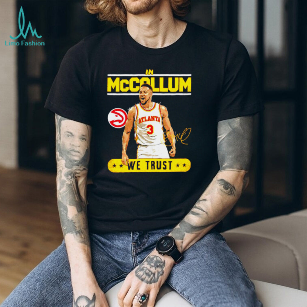 In McCallum We Trust Atlanta Basketball Player Signature Graphic T shirt