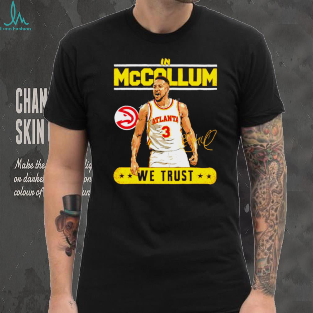 In McCallum We Trust Atlanta Basketball Player Signature Graphic T shirt