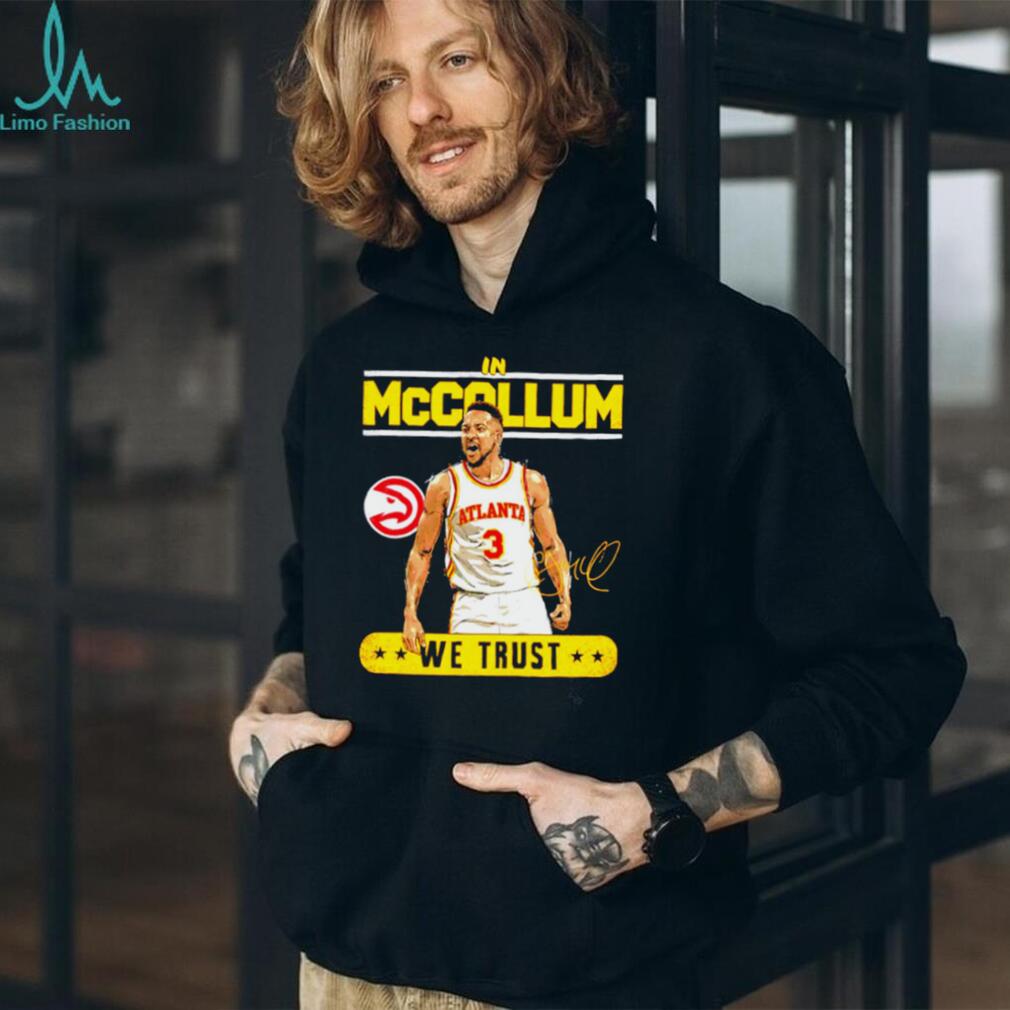 In McCallum We Trust Atlanta Basketball Player Signature Graphic T shirt