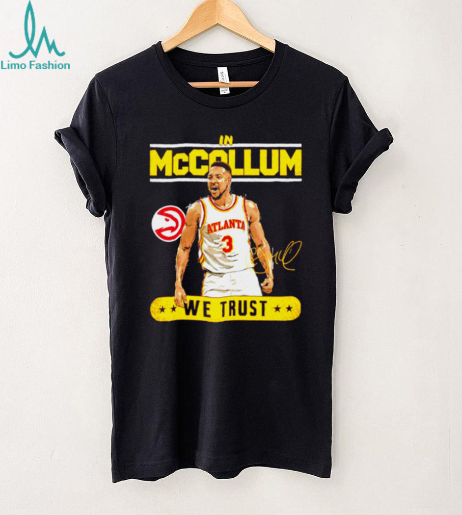 In McCallum We Trust Atlanta Basketball Player Signature Graphic T shirt
