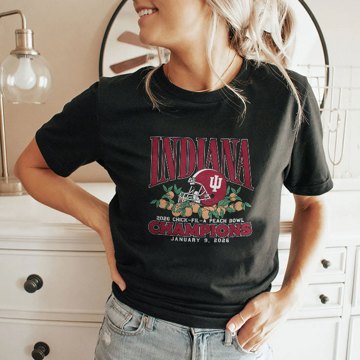 Indiana 2026 Chick-Fil-A Peach Bowl Champions T Shirt