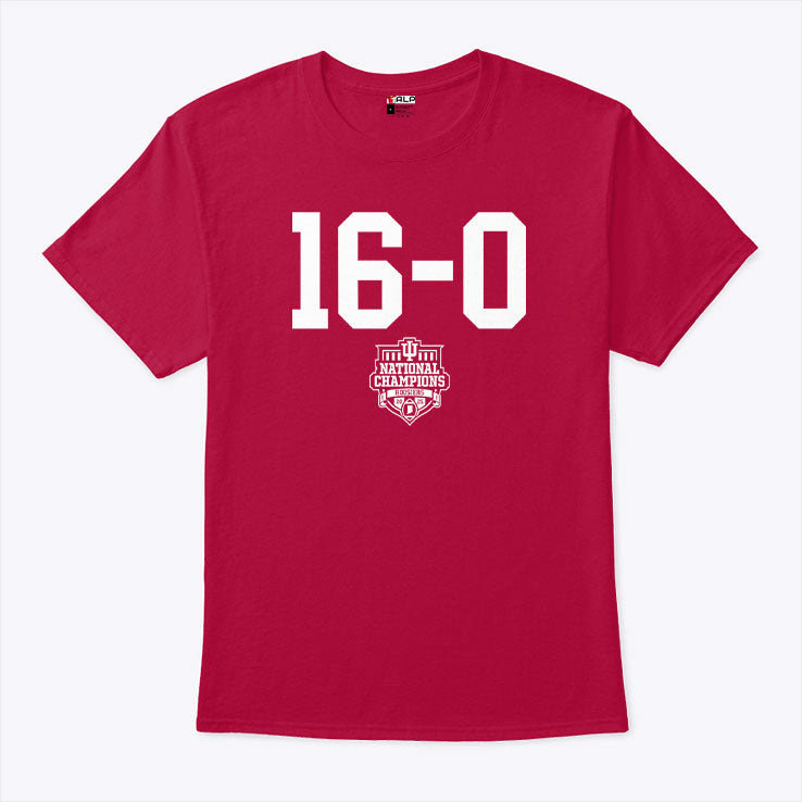Indiana Football 16-0 CFP National Champions Shirt