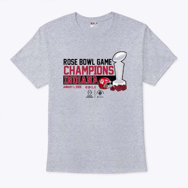 Indiana Football 2026 CFP Rose Bowl Champions T Shirt