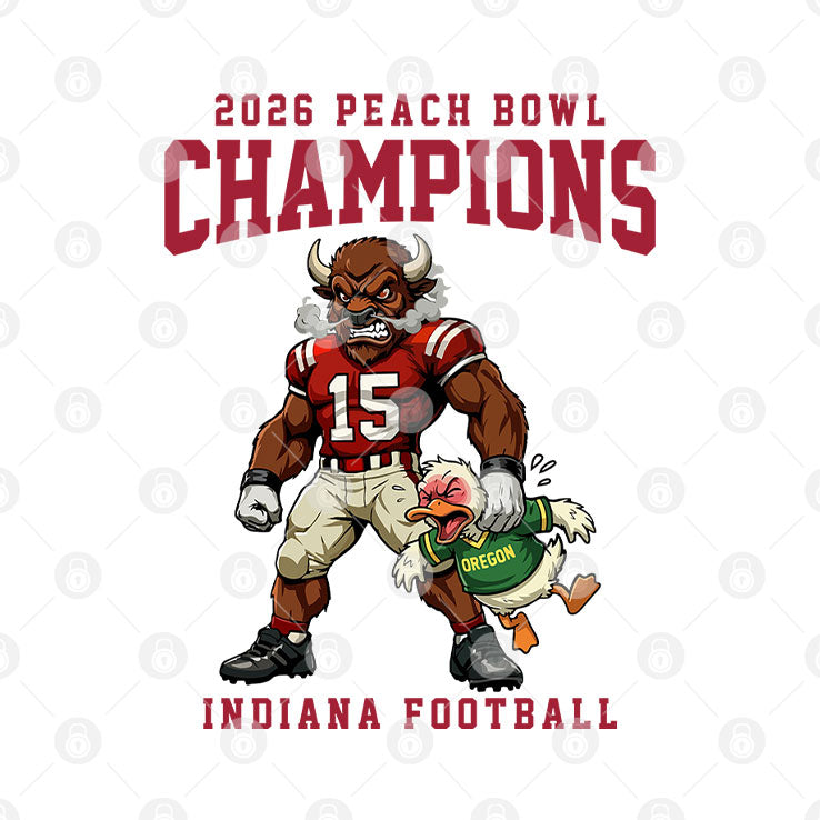 Indiana Football 2026 Peach Bowl Champions T Shirt