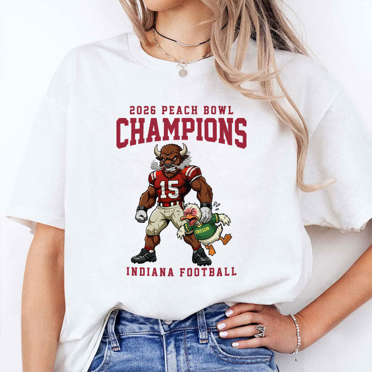 Indiana Football 2026 Peach Bowl Champions T Shirt