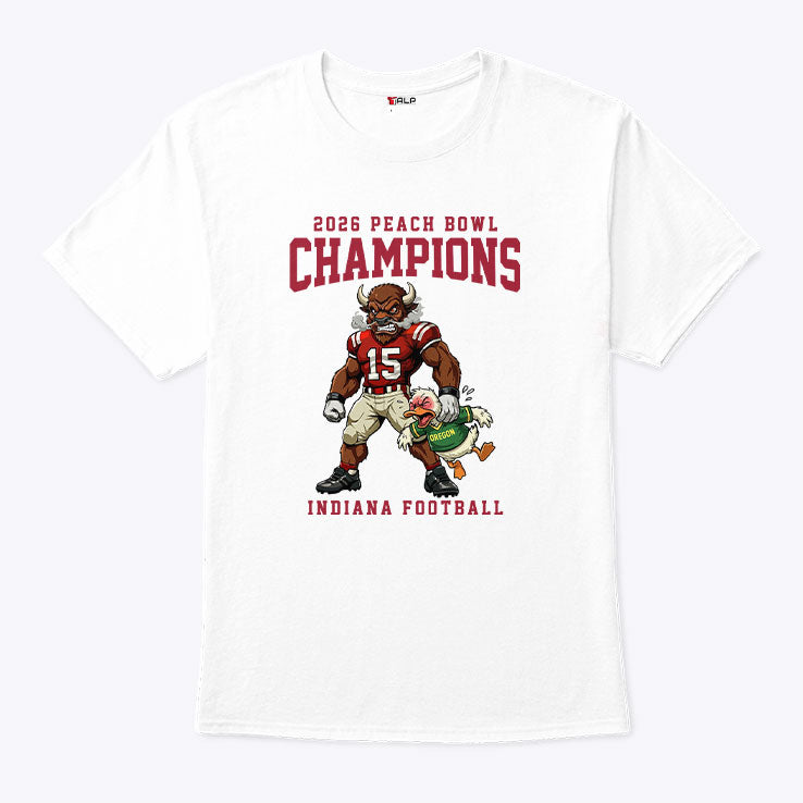 Indiana Football 2026 Peach Bowl Champions T Shirt