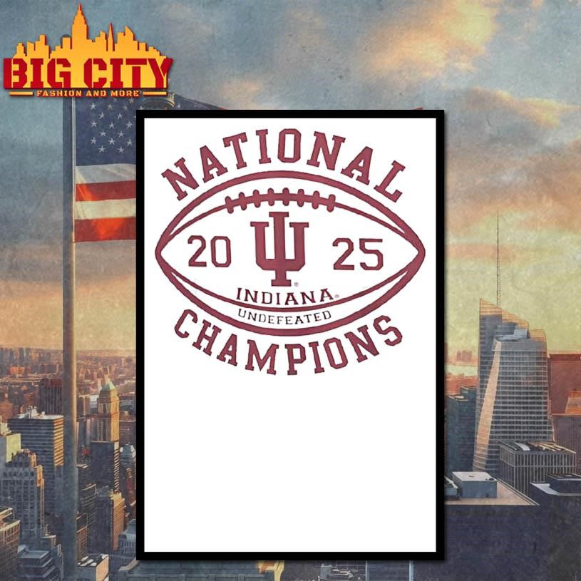 Indiana Football National Champions Undefeated 2025 Vintage Shirt