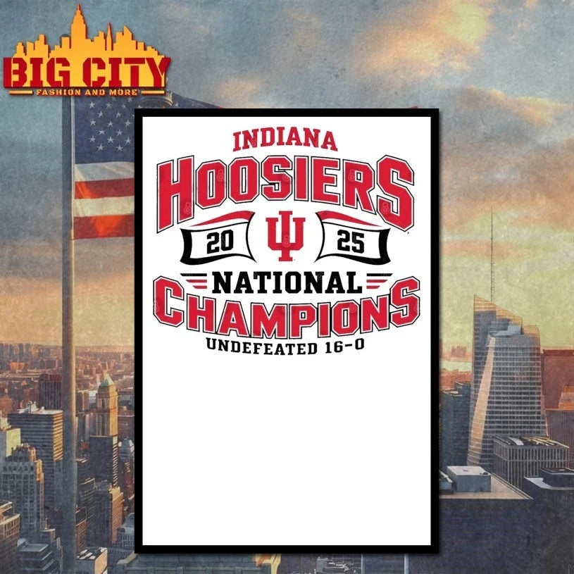 Indiana Hoosier 2025 national champions Undefeated 16-0 t-shirt
