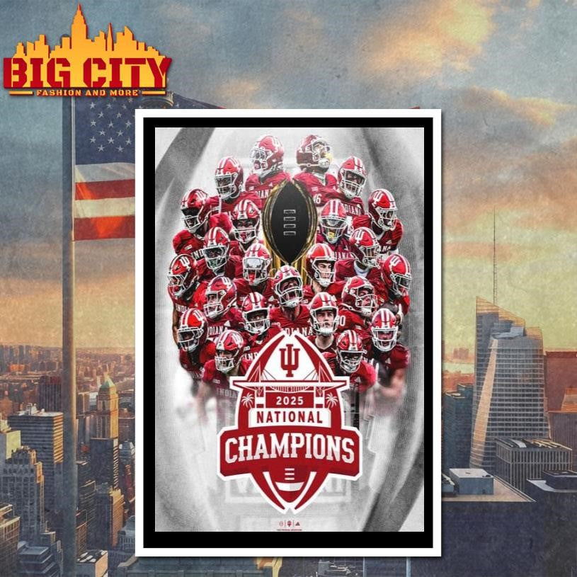 Indiana National Champions 2026 Poster Shirt