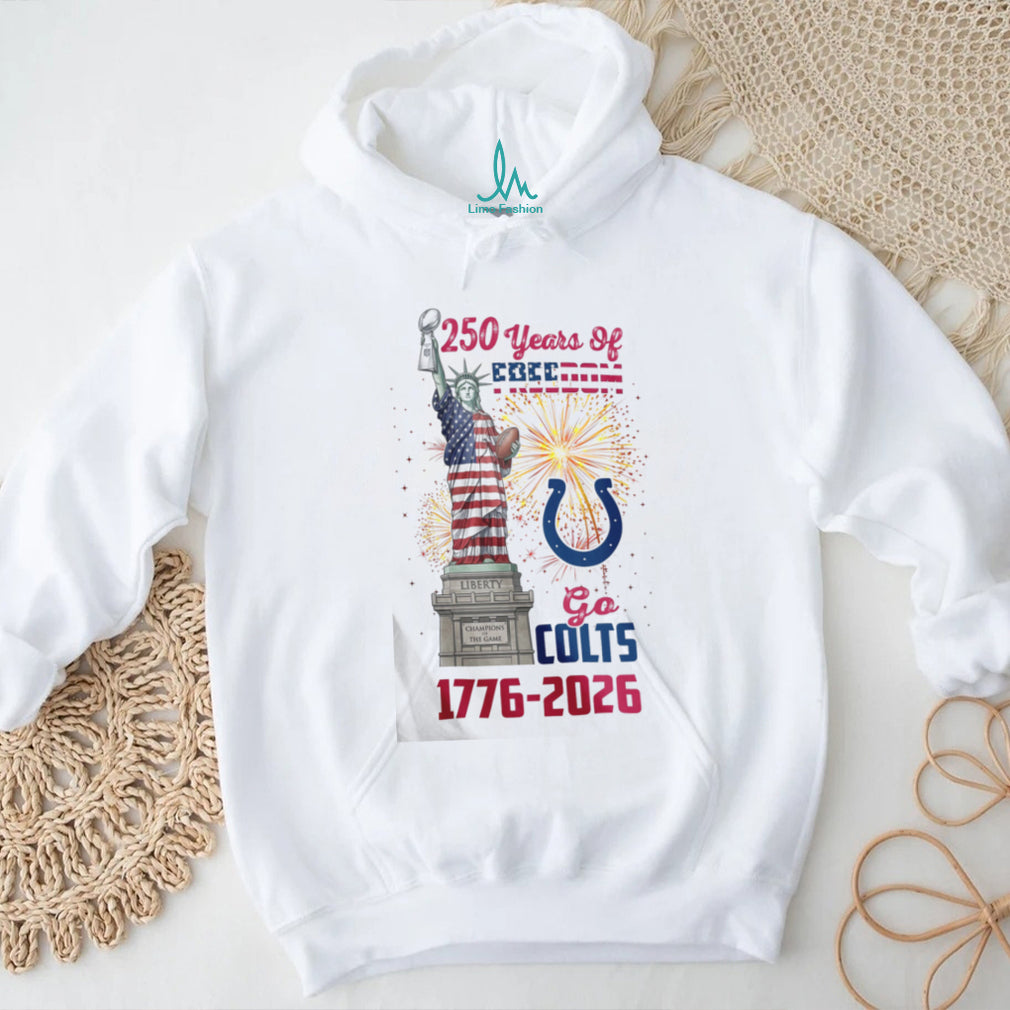 Indianapolis Colts 250 Years Of Freedom 1776 2026 USA Semiquincentennial T Shirt