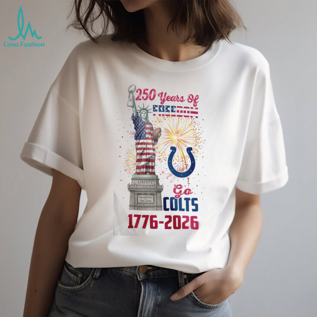 Indianapolis Colts 250 Years Of Freedom 1776 2026 USA Semiquincentennial T Shirt
