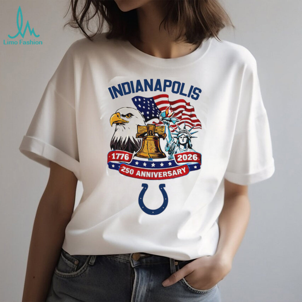 Indianapolis Colts 250th Anniversary 1776 2026 American Flag Custom Jersey T Shirt