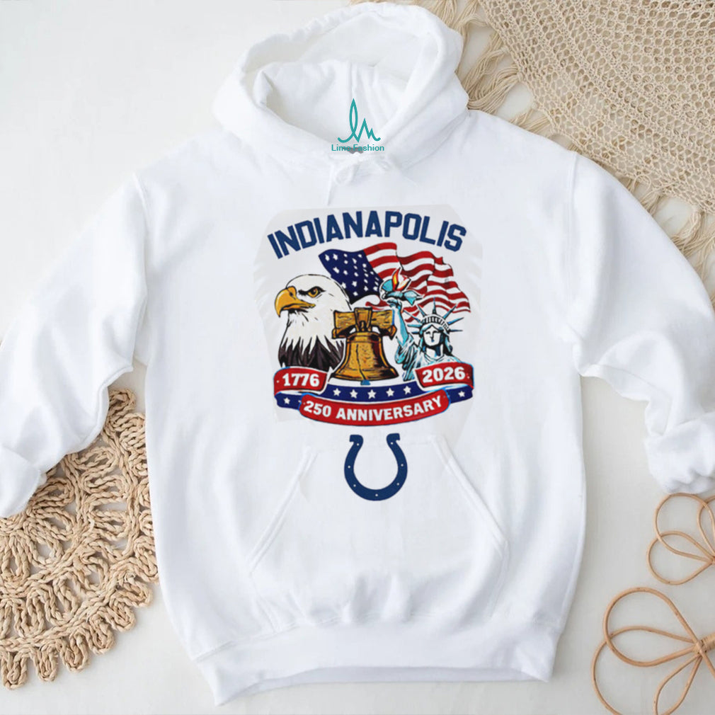 Indianapolis Colts 250th Anniversary 1776 2026 American Flag Custom Jersey T Shirt