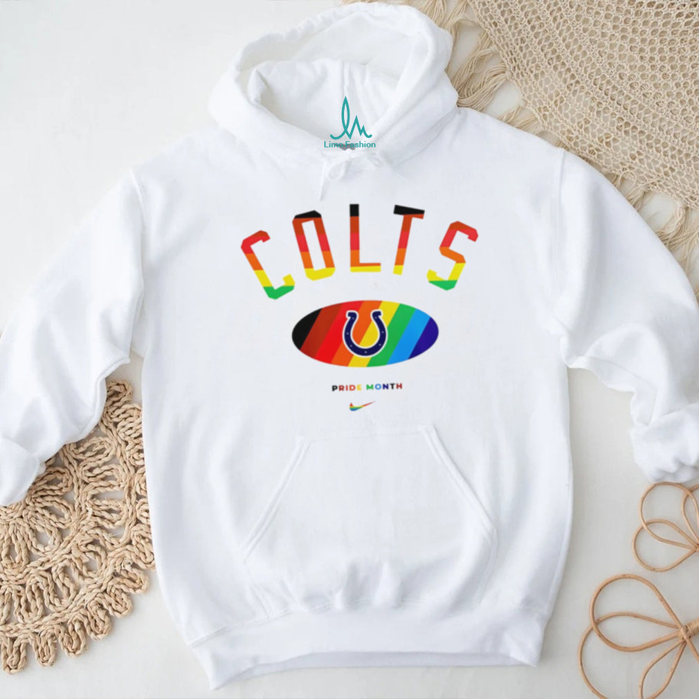 Indianapolis Colts Pride Month Rainbow logo shirt