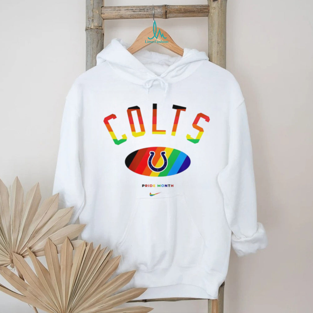 Indianapolis Colts Pride Month Rainbow logo shirt
