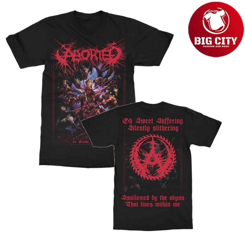Indiemerchstore Aborted La Grande Mascarade Two Sided Shirt