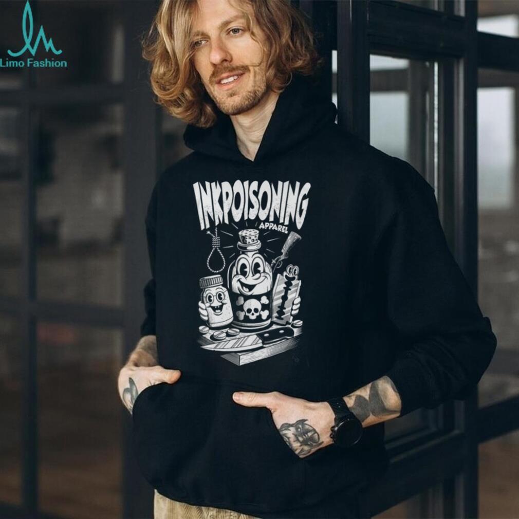 Inkpoisoning Apparel Vintage Cartoon Poison Bottle Graphic T Shirt