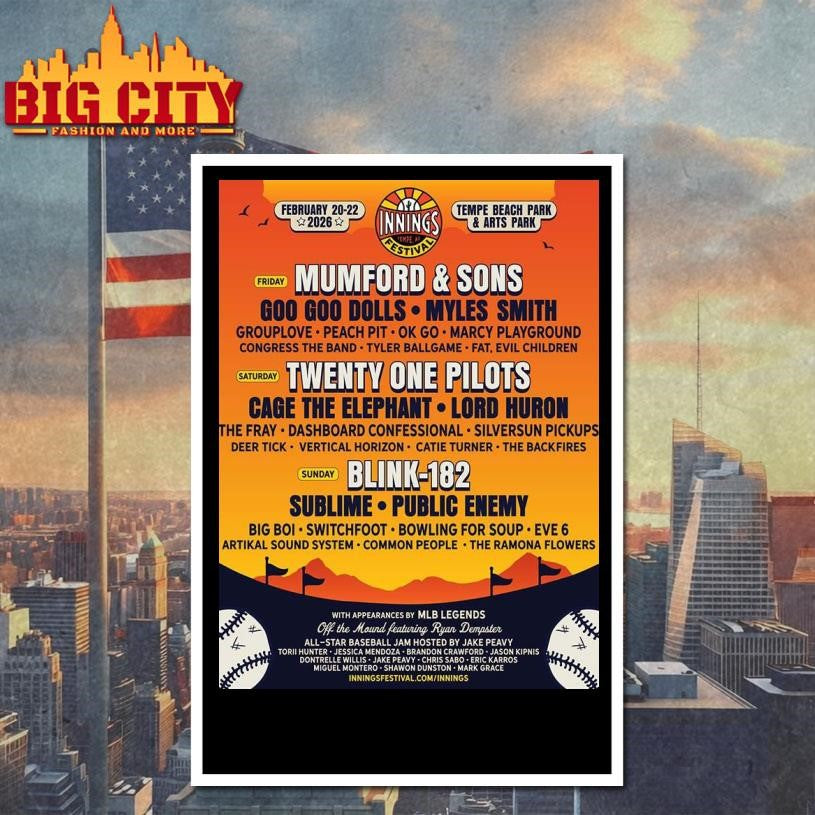 Inning Festival 2026 Full Lineup In Tempe Arizona At Temple Beach Park Shirt