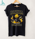 Iowa Hawkeyes Football Runs In My Blood Retro Sports Fans Vintage Men Shirt