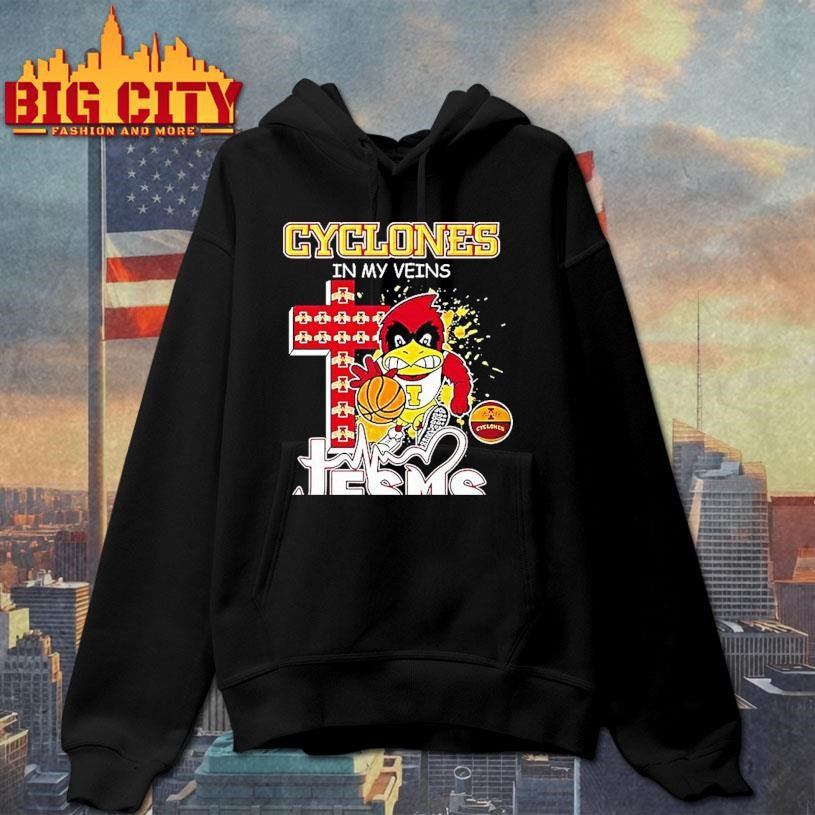 Iowa State Cyclones Basketball In My Veins And Jesus In My Heart Christian Shirt