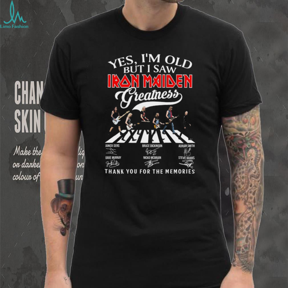 Iron Maiden Yes I’m Old But I Saw Greatness Abbey Road Signatures T Shirt