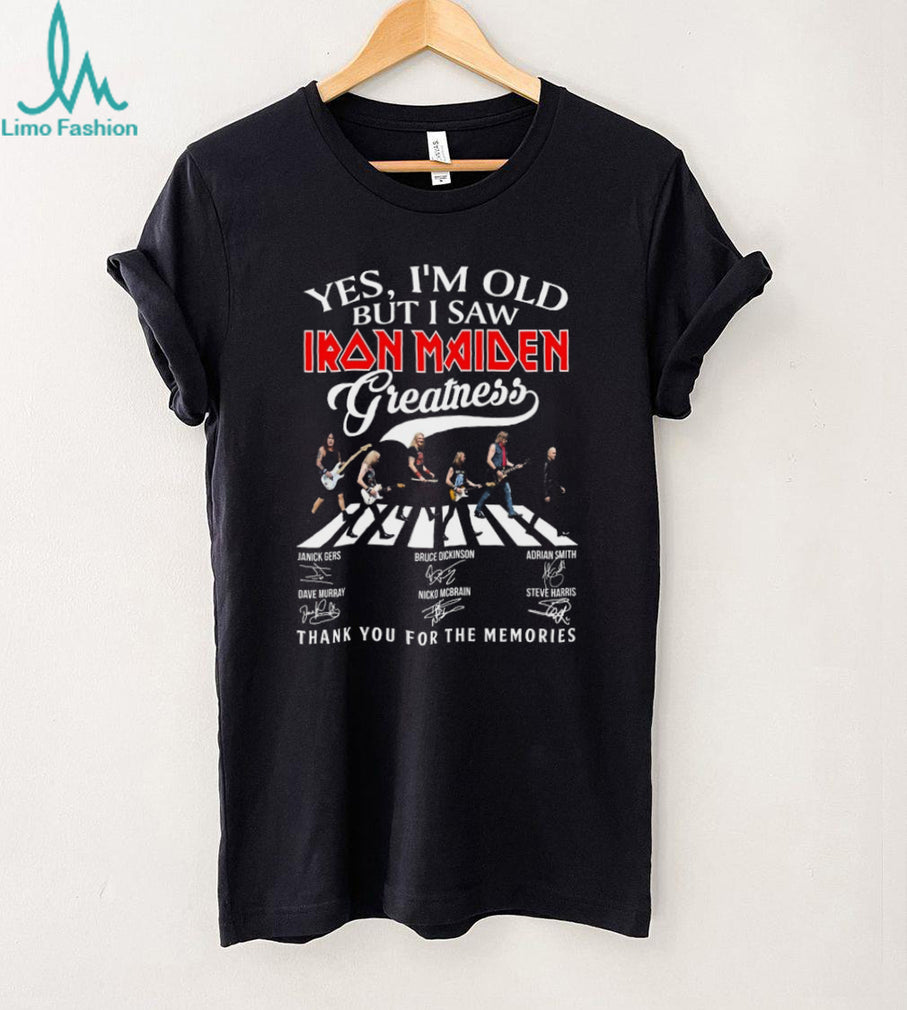 Iron Maiden Yes I’m Old But I Saw Greatness Abbey Road Signatures T Shirt