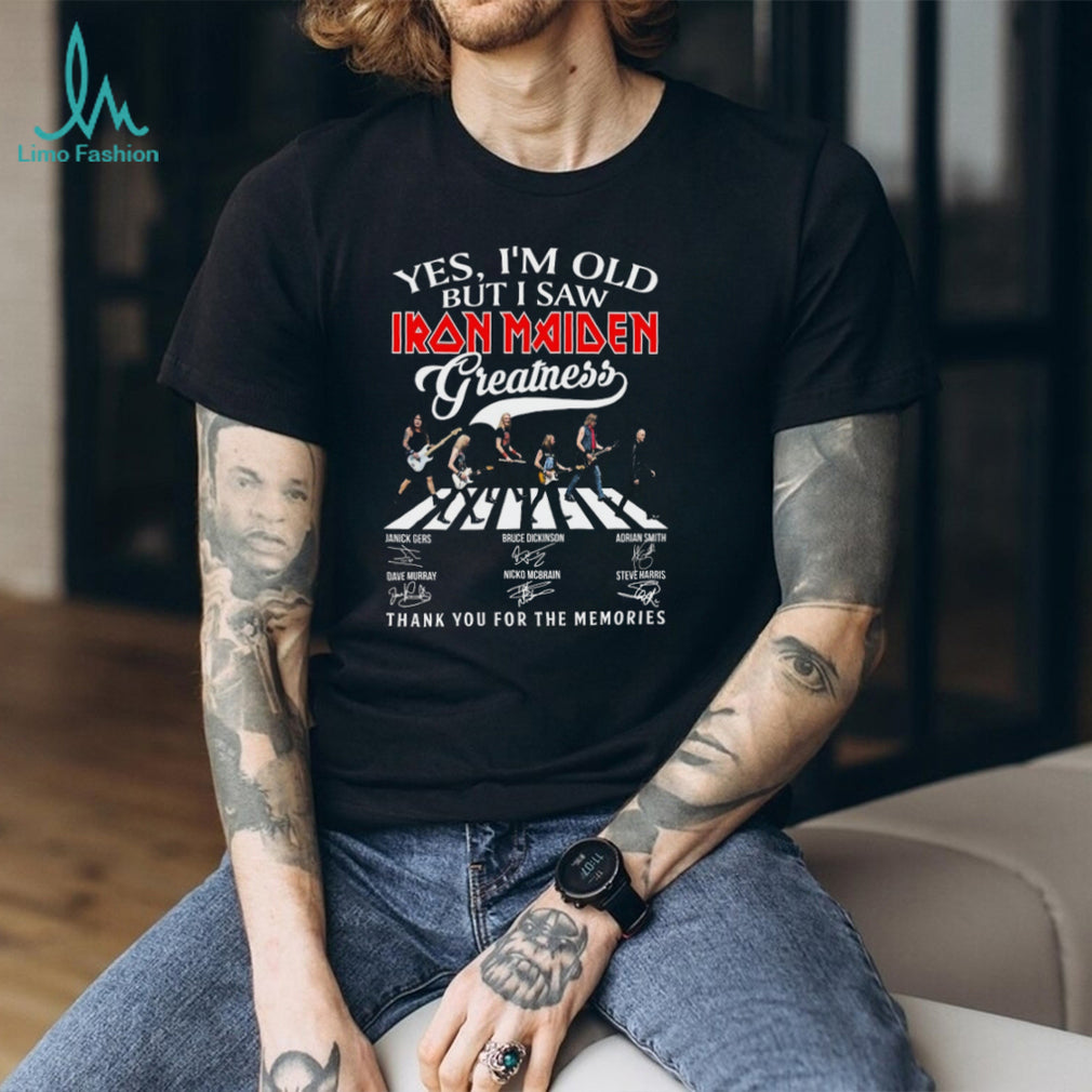 Iron Maiden Yes I’m Old But I Saw Greatness Abbey Road Signatures T Shirt