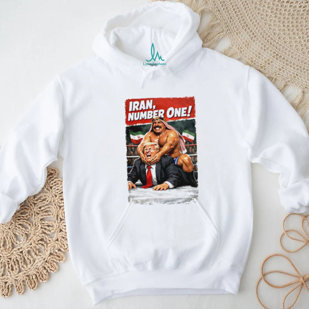 Iron Sheik vs Donald Trump “Iran Number One” Wrestling Mockup T Shirt