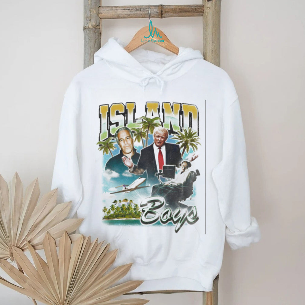 Island Boys Retro Tropical Parody Celebrity Graphic T Shirt