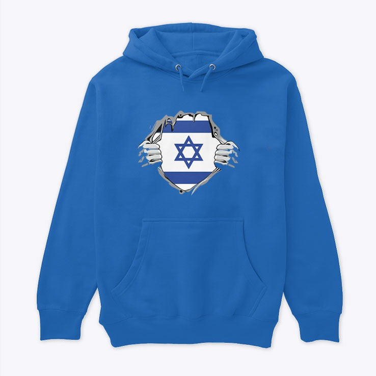 Israel Ripping Flag Hoodie