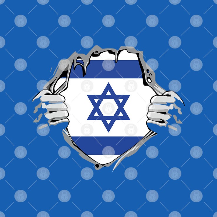 Israel Ripping Flag Hoodie