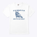 It Is What It Is And It Is Not Great Raccoon T Shirt
