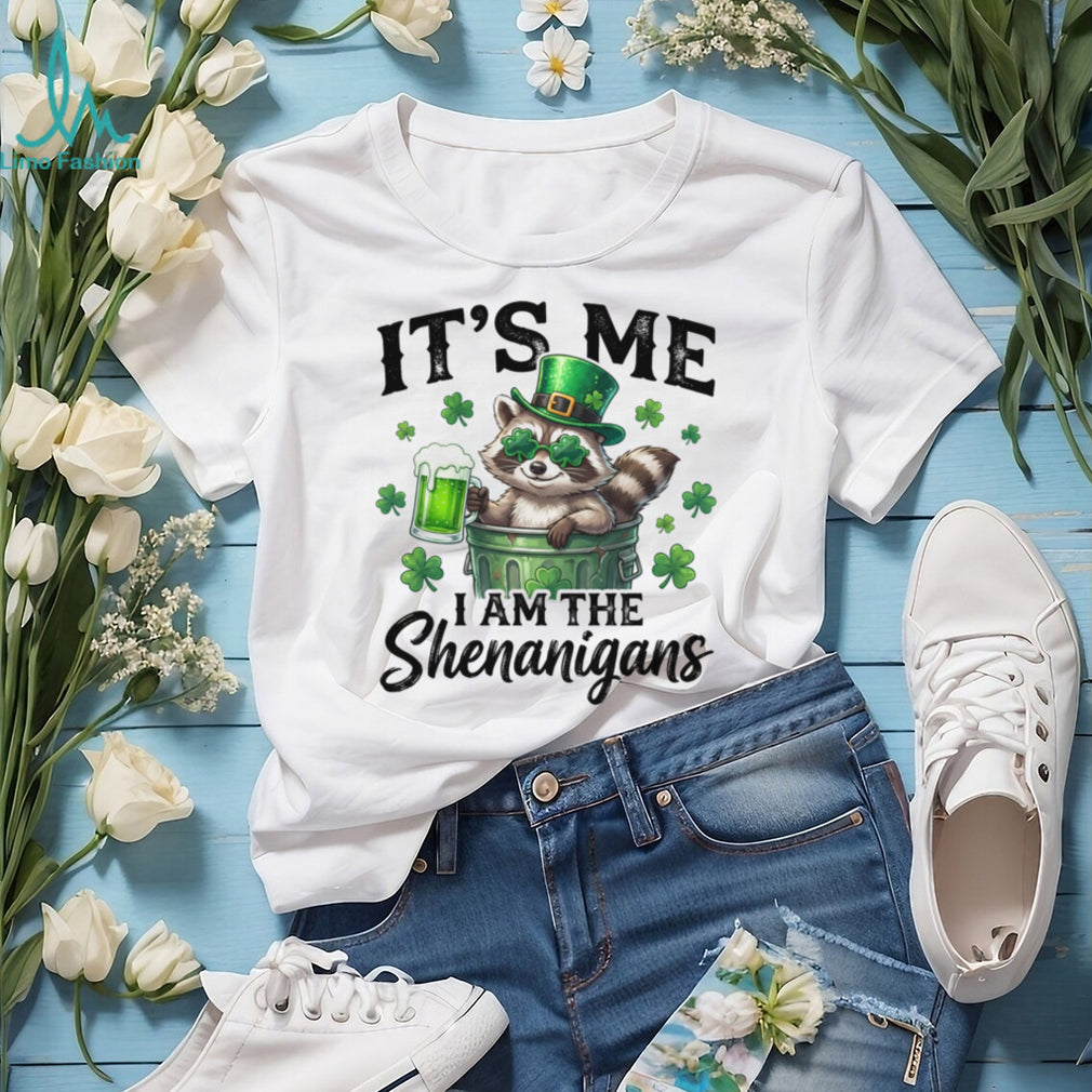 It’s Me I Am The Shenanigans Funny Raccoon St. Patrick’s Day Shirt