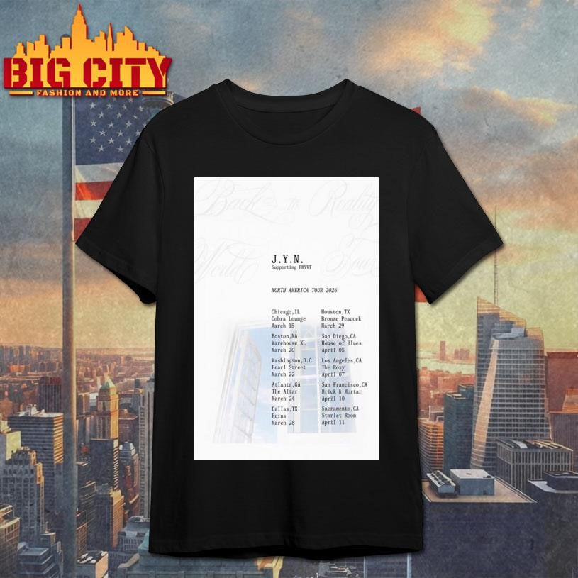 J.Y.N. North America Tour 2026 Poster Shirt