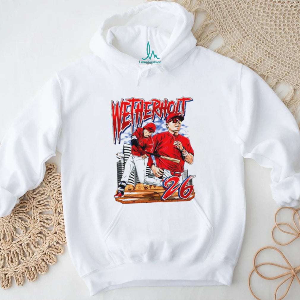 JJ Wetherholt Baseball Prospect Number 26 Vintage Sports Retro Men Women Fans T Shirt